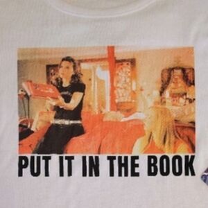 Mean Girls Put It In The Book White Graphic Crew Neck T Shirt Large NWT